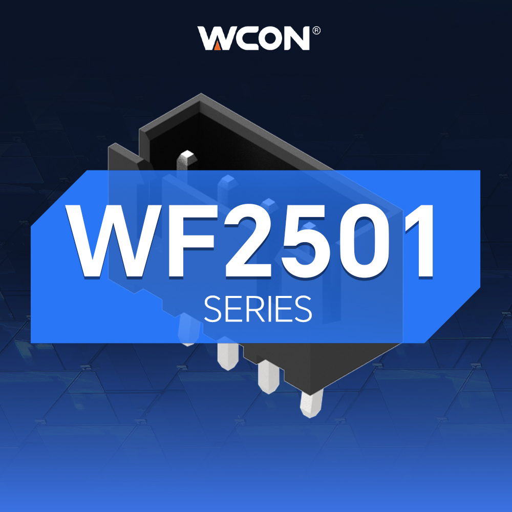 WF2501 Series Connectors | 2.50mm Pitch Wire-to-Board Latching Design with High Retention Force